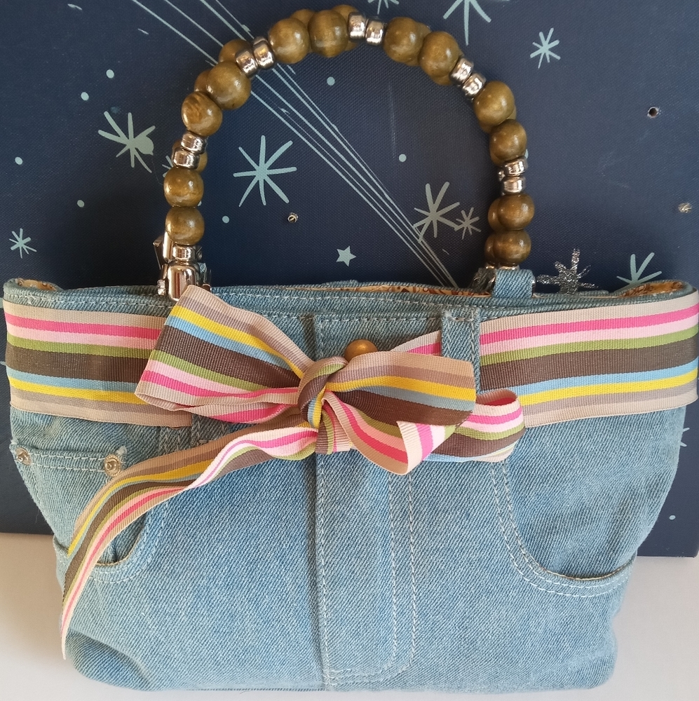 VINTAGE BRACIANO DEMI RIBBON TIED BELT PURSE Y2K